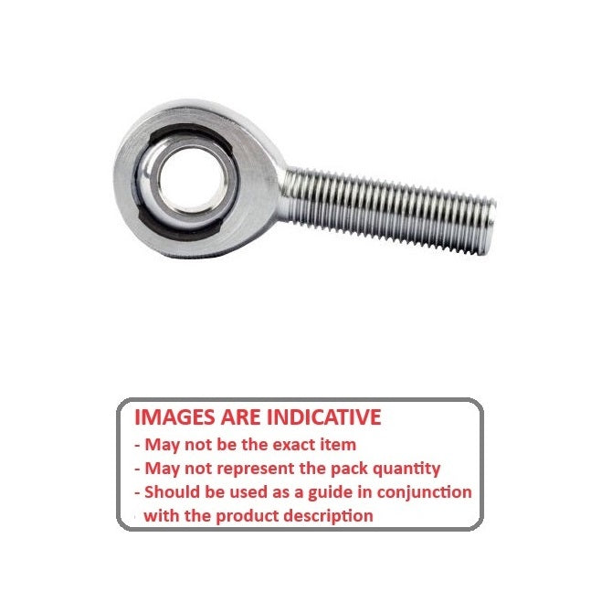 1059640 | REM-048-R-SN --- Male Rod Ends - 4.826 - mm - 10-32 UNF Right - Stainless Steel with Nylon Rod End