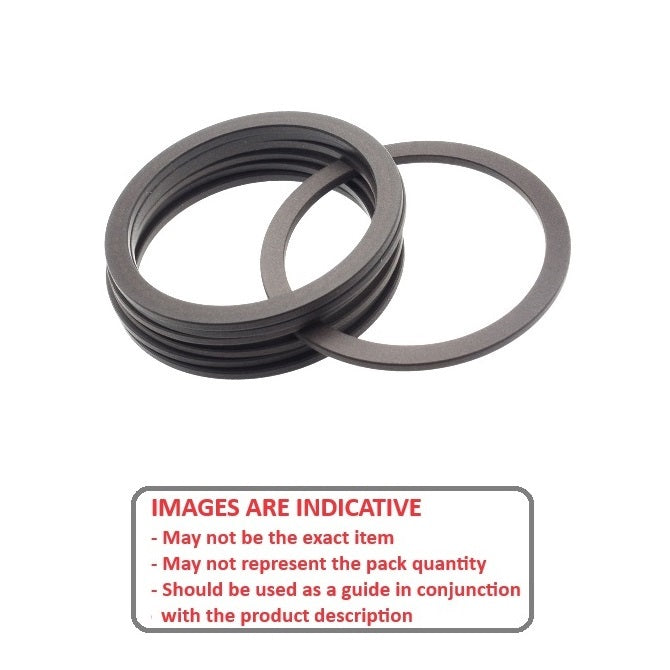 1075561 | BU-0079-0111-135 (10 Pcs) --- Backup Rings - 7.9x11.1x1.35 mm - Carbon Spring Steel