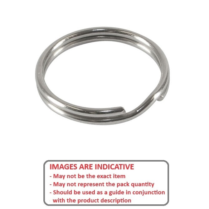 1040973 | RS23-29-ZP (5 Pcs) --- Split Rings - 2.3x29.5x34 mm Zinc Plated Steel - Carbon Spring Steel Zinc Plated
