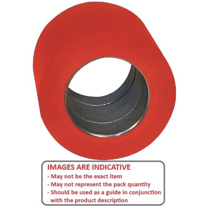 1161247 | RR-1175RS --- Solid Shaft Mount Rollers - 50.8x23.37 - 31.80 - 31.90 Bonded Insert - Urethane Roller