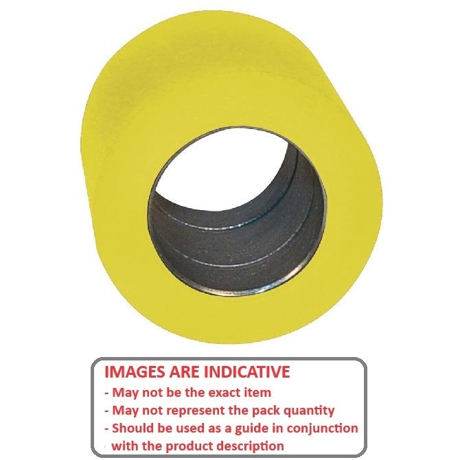 1186684 | RR-1185RS --- Solid Shaft Mount Rollers - 101.6x23.37 - 31.80 - 31.90 Bonded Insert - Urethane Roller