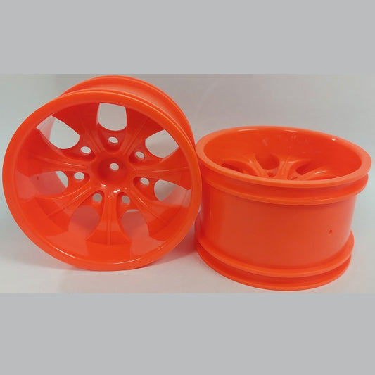 RC Car Rims Hobby - Rim Colour Red 7 Spoke