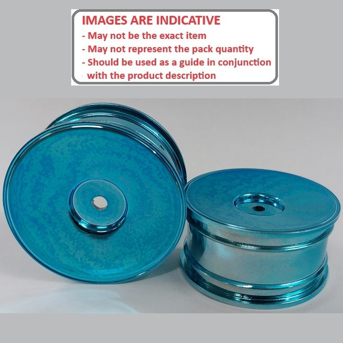 1223733 | RM-XR-052-BU-SOL (4 Pcs) --- RC Car Rims Hobby - Rim Colour Metallic Blue Solid Tenth Scale - Plastic Rim