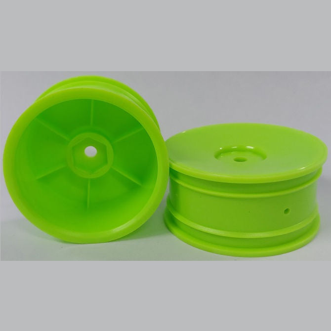 1222572 | RM-XR-052-LGSOL (6 Pcs) --- RC Car Rims Hobby - Rim Colour Lime Green Solid Tenth Scale - Plastic Rim