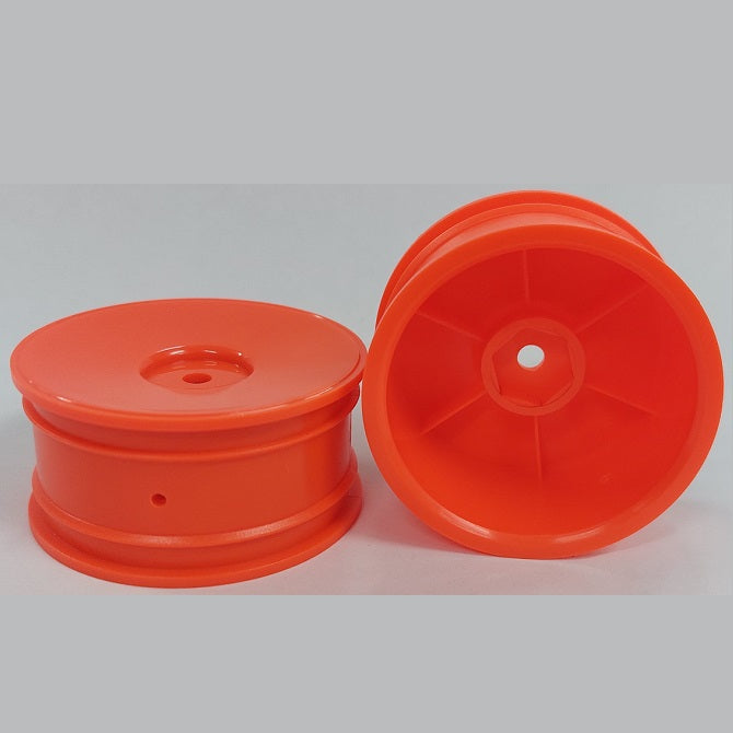 RC Car Rims Hobby - Rim Colour Fluro Orange Solid - Plastic
