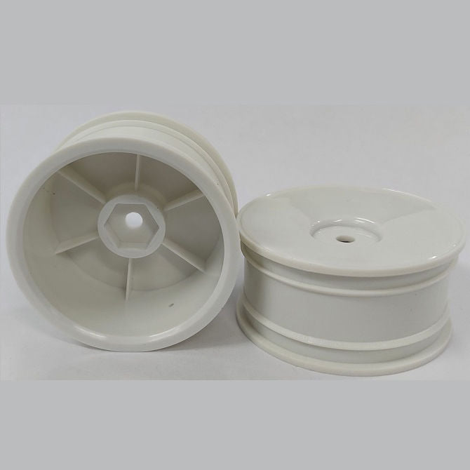 1223294 | RM-XR-052-W-SOL (6 Pcs) --- RC Car Rims Hobby - Rim Colour White Solid Tenth Scale - Plastic Rim