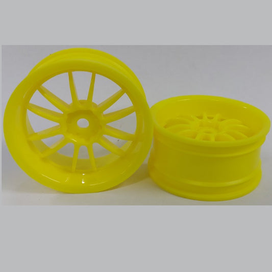 RC Car Rims Hobby - Rim Colour Yellow 12 Spoke