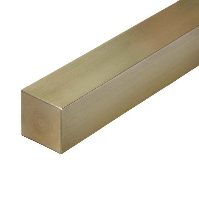 1088587 | 4R-0095-0914-BR360 (2 Pcs) --- Square Bar Rod - 9.53x914 mm - C360 - Brass C360
