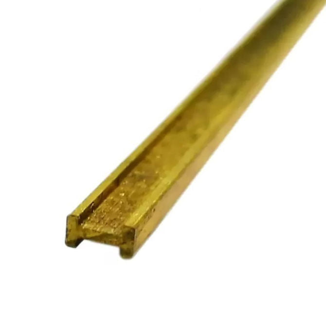 1037940 | 2RH-016-032-0300-BR385 --- H Section Bar Rod - 1.59x3.18x0.508 mm Brass Bar