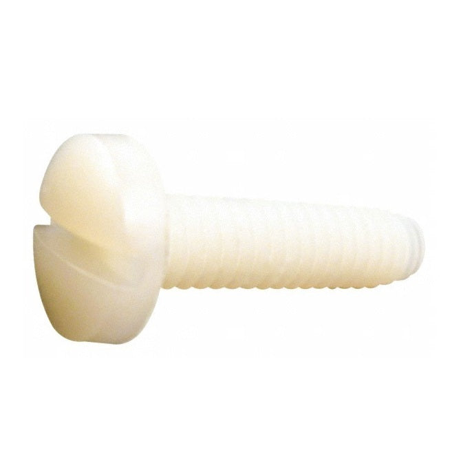 1040751 | SC022C-019-BD-SL-N (10 Pcs) --- Binder Head Screws - 2-56 UNC - 2.18mm - 19.1 mm - Nylon - Zytel 101 - Slotted Screw