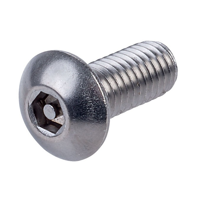 1045363 | SCS0300-012-B-SK-S4 (6 Pcs) --- Security Screws - M3 - 3x0.5mm - 12 mm - 304 Stainless Button Screw