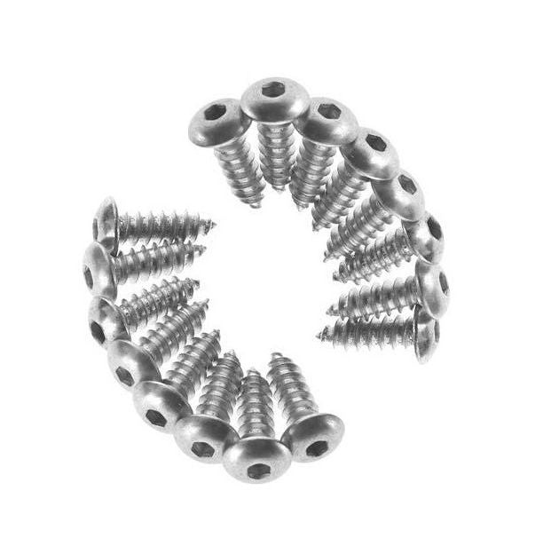 1040567 | SCT0218-013-B-SK-CZ-SM (50 Pcs) --- Button Screws - 2.18mm - 2 Gauge - 12.7 mm - Steel - Zinc Plated Socket Screw