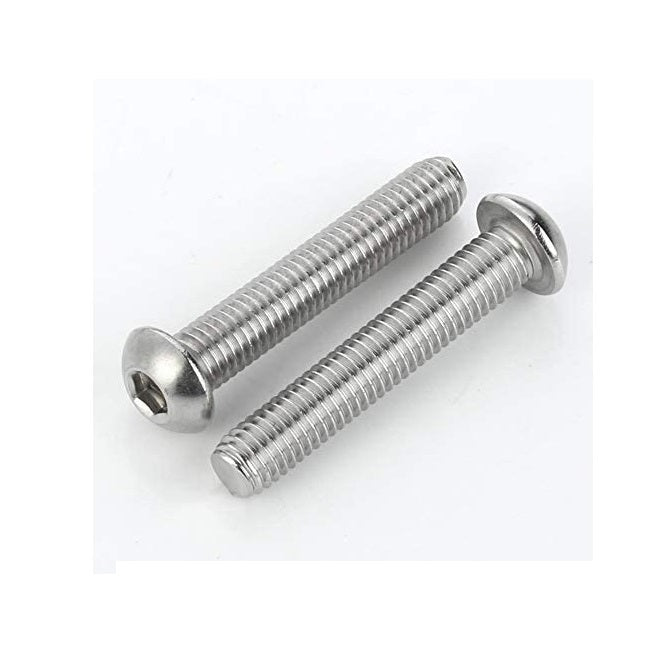Button Screws - M3 - 3x0.5mm - 25 mm - 304 Stainless Socket