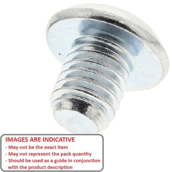 1065994 | SC060M-010-B-SK-CZ (100 Pcs) --- Button Screws - M6 - 6x1mm - 10 mm - Zinc Plated Steel Socket Screw