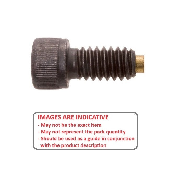 1072798 | SC064C-038-C-SK-C-BT --- Cap Tipped Screws - 1/4-20 UNC - 6.35mm - 38.1x3.2 mm Socket - Steel Alloy Screw