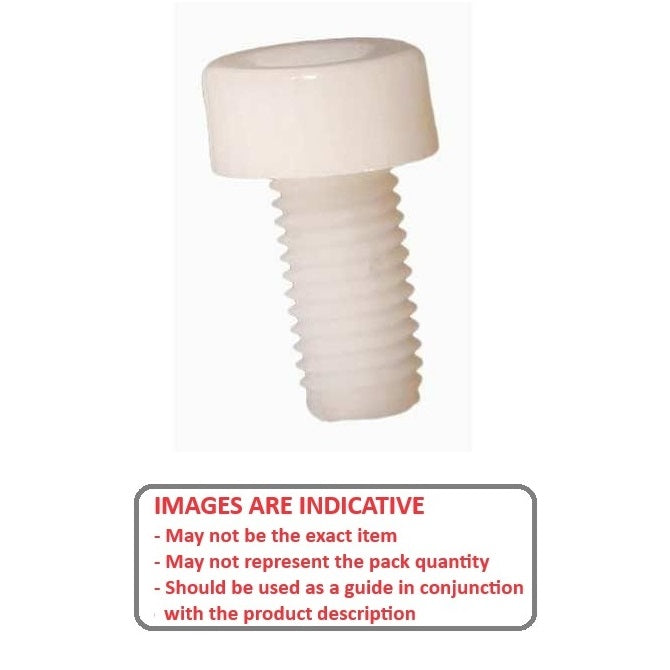 1058953 | SC048F-006-C-SK-N (30 Pcs) --- Socket Cap Screws - 10-32 UNF - 4.76mm - 6.4 mm - Nylon - Zytel 101 - Screw