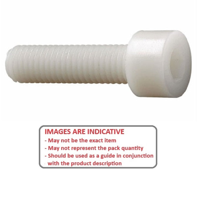 1043053 | SC028C-013-C-SK-N (50 Pcs) --- Socket Cap Screws - 4-40 UNC - 2.85mm - 12.7 mm - Nylon - Zytel 101 - Screw