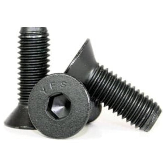 Countersunk Screws - 1/4-28 UNF - 6.35mm - 15.9 mm - High Tensile Steel / Black Oxide Socket