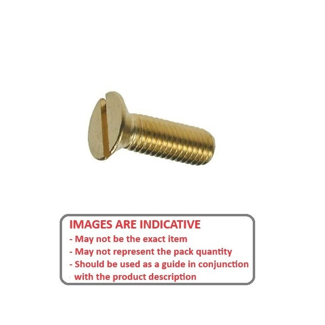 1056743 | SK048W-010-SL-BR (100 Pcs) --- Countersunk Screws - 3/16-24 BSW -4.76mm- 9.5 mm - Brass
