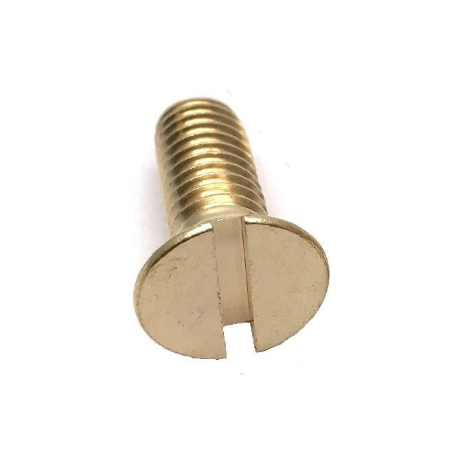 1041873 | SK025M-006-SL-BR (200 Pcs) --- Countersunk Screws - M2.5 - 2.5x0.45mm - 6 mm - Brass Slotted Screw