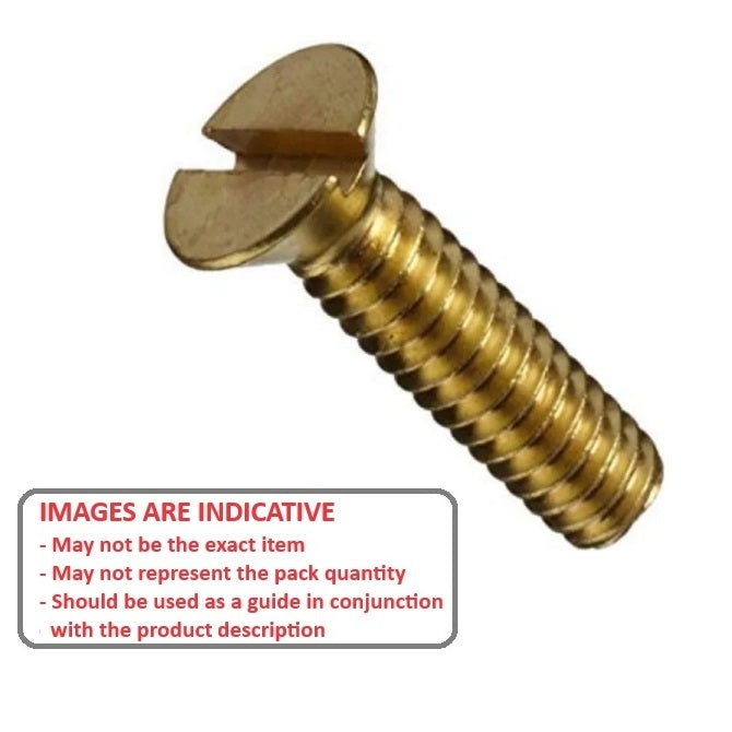 1056797 | SK048W-019-SL-BR (100 Pcs) --- Countersunk Screws - 3/16-24 BSW -4.76mm- 19.1 mm - Brass