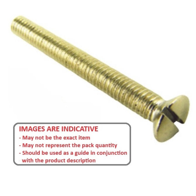 1056837 | SK048W-032-SL-BR (100 Pcs) --- Countersunk Screws - 3/16-24 BSW -4.76mm- 31.8 mm - Brass