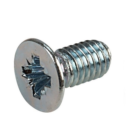 Countersunk Screws - M5 - 5x0.8mm - 12 mm - Zinc Plated Steel Pozidrive