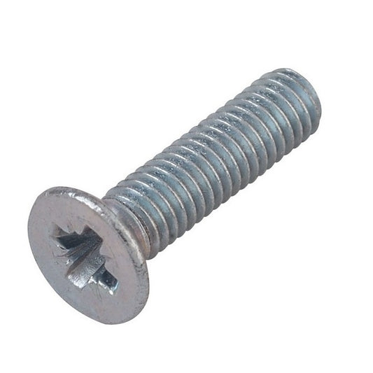 Countersunk Screws - M5 - 5x0.8mm - 16 mm - Zinc Plated Steel Pozidrive
