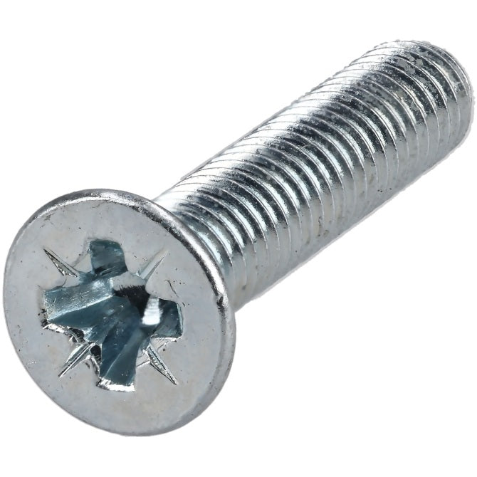 1052935 | SK040M-012-PZ-CZ (100 Pcs) --- Countersunk Screws - M4 - 4x0.7mm - 12 mm - Zinc Plated Steel Pozidrive Screw
