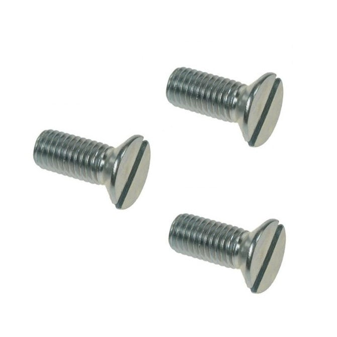 1041771 | SK025M-005-SL-CZ (10 Pcs) --- Countersunk Screws - M2.5 - 2.5x0.45mm - 5 mm - Zinc Plated Slotted Screw