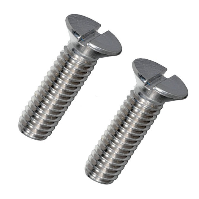 1042024 | SK025M-008-SL-CZ (100 Pcs) --- Countersunk Screws - M2.5 - 2.5x0.45mm - 8 mm - Zinc Plated Slotted Screw