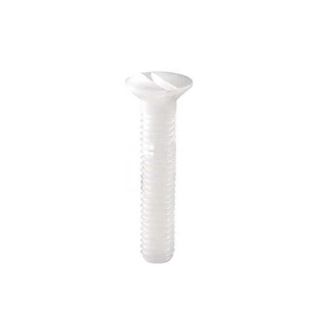 Countersunk Screws - 2-56 UNC - 2.18mm - 19.1 mm - Nylon - Zytel 101 - Slotted