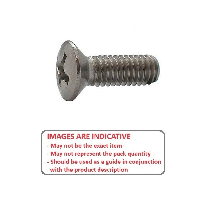 1044571 | SK030M-006-O-PH-S4 (20 Pcs) --- Countersunk Screws - M3 - 3x0.5mm - 6 mm - 304 Stainless