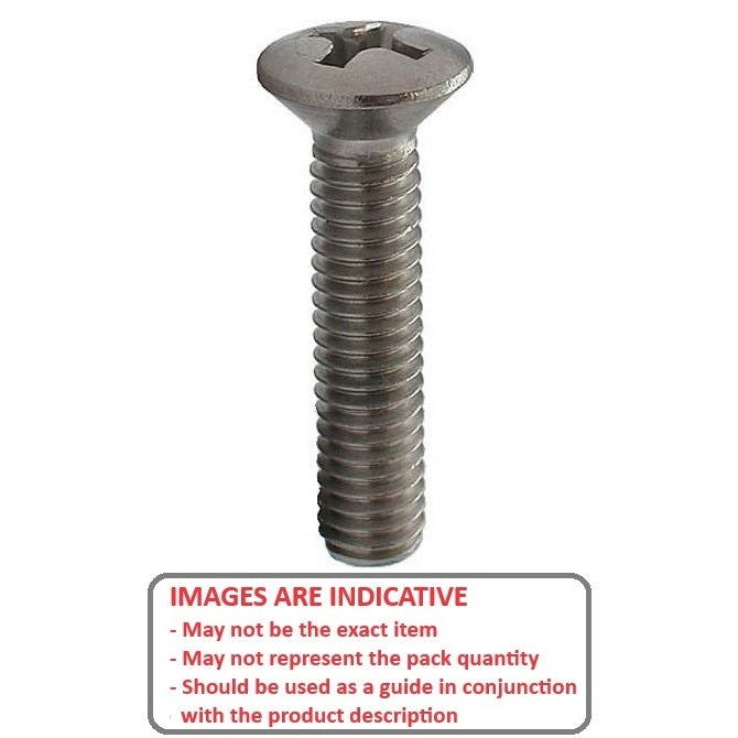 1067637 | SK060M-025-O-PH-S4 (10 Pcs) --- Countersunk Screws - M6 - 6x1mm - 25 mm - 304 Stainless