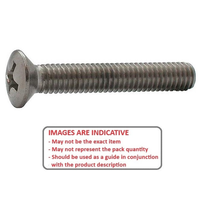 1068374 | SK060M-050-O-PH-S4 (5 Pcs) --- Countersunk Screws - M6 -6x1mm- 50 mm - 304 Stainless