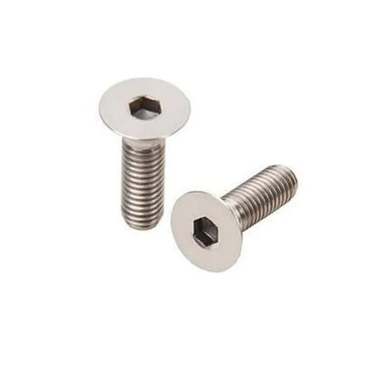 Countersunk Screws - M6 - 6x1mm - 12 mm - 304 Stainless Socket
