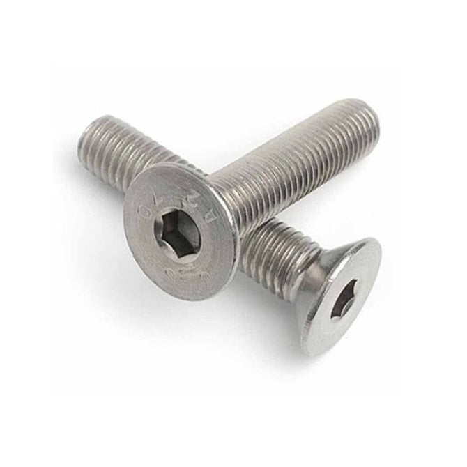Countersunk Screws - M4 - 4x0.7mm - 12 mm - 304 Stainless Socket