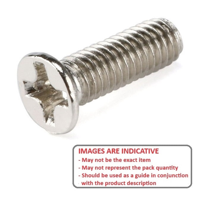 1038957 | SK020M-003-PH-S4 (50 Pcs) --- Countersunk Screws - M2 - 2x0.4mm - 3 mm - 304 Stainless Phillips Screw