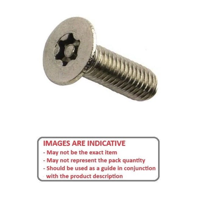 1044555 | SKS0300-006-SK-S4 (10 Pcs) --- Security Screws - M3 - 3x0.5mm - 6 mm - 304 Stainless Socket Screw