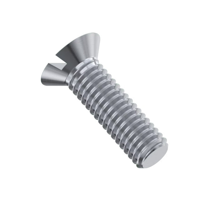 1040620 | SK022C-006-SL-S4 (10 Pcs) --- Countersunk Screws - 2-56 UNC - 2.18mm - 6.4 mm - 304 Stainless Slotted Screw