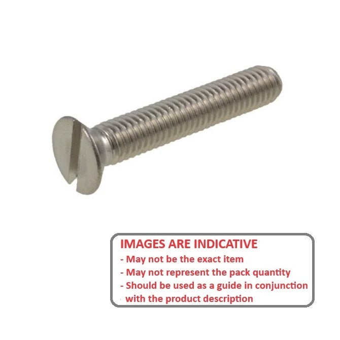 1037766 | SK015F-008-SL-S4 (65 Pcs) --- Countersunk Screws - 0-80 UNF - 1.52mm - 8 mm - 304 Stainless Slotted Screw