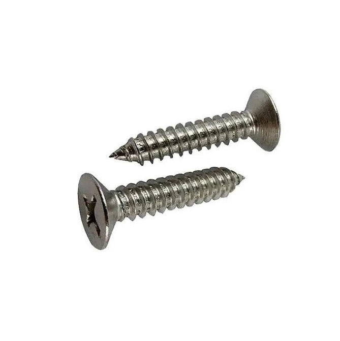 Self Tapping Screws - 2.85x6.4 mm - 4 Countersunk - Stainless Steel 304 Similar to A2, 18-8 HRB80