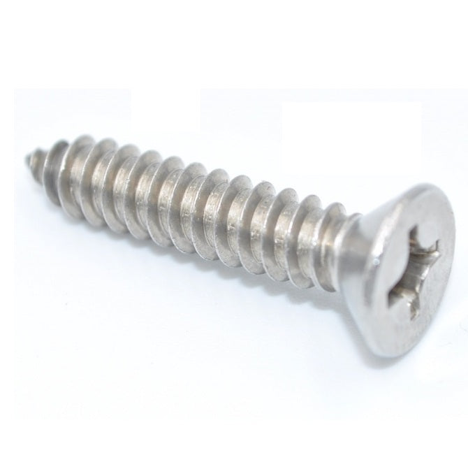 1043388 | SKT0285-006-PH-S4 (10 Pcs) --- Self Tapping Screws - 2.85x6.4 mm - 4 Countersunk - Stainless Steel 304 Similar to A2, 18-8 HRB80 Screw