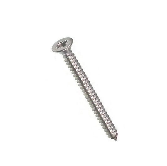 Self Tapping Screws - 6.35x76.2 mm - 14  Countersunk - Stainless Steel 316 Similar to A4, 18-10