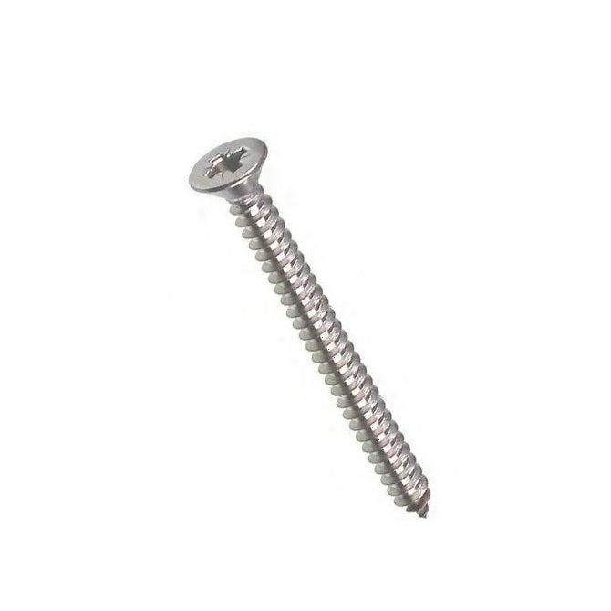 Self Tapping Screws - 6.35x76.2 mm - 14 Countersunk - Stainless Steel 304 Similar to A2, 18-8 HRB80