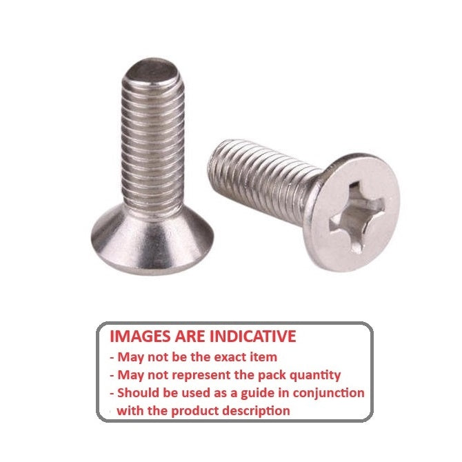 1052674 | SK040M-010-PH-TC2 (5 Pcs) --- Countersunk Screws - M4 - 4x0.7mm - 10 mm - Titanium CP Grade 2 Phillips Screw
