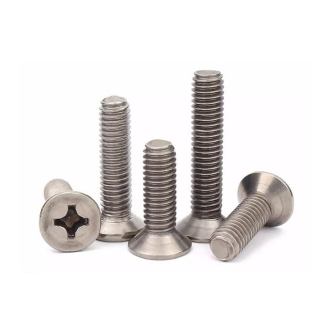 1052929 | SK040M-012-PH-TC2 (5 Pcs) --- Countersunk Screws - M4 - 4x0.7mm - 12 mm - Titanium CP Grade 2 Phillips Screw