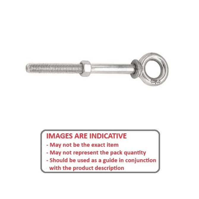 1086941 | CHE-116RS --- Partial Threaded Shank Eye Bolts - 3/8-16 UNC - 9.53mm - 63.5x19.05 mm Shouldered