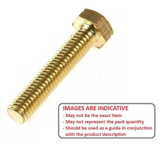 1040703 | SC022C-013-H-BR (50 Pcs) --- Hex Head Screws - 2-56 UNC - 2.18mm - 12.7 mm - Brass Screw