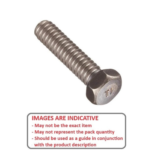 1052671 | SC040M-010-H-TC1 (10 Pcs) --- Hex Head Screws - M4 - 4x0.7mm - 10 mm - Titanium CP Grade 1 Full Thread Screw